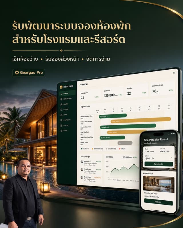 เว็บไซต์โรงแรมและระบบจองห้องพัก สำหรับธุรกิจในยโสธร